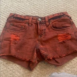 Free people red shorts